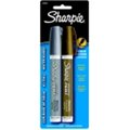 Sharpe Mfg Co Sharpie Water Based Paint Marker Set; Medium Tip; Metallic Gold And Silver; Set - 2 405877